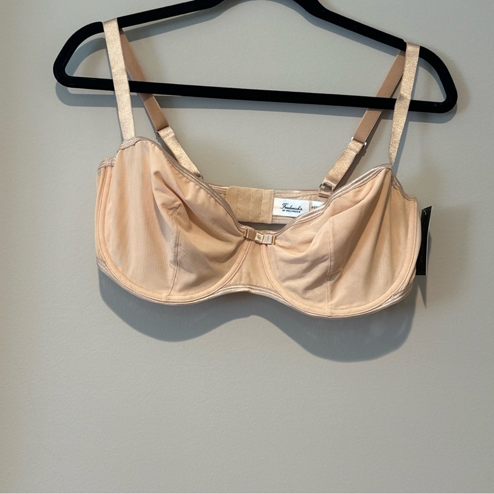 Frederick's of Hollywood Milan mesh balconette Bra 40DD NWT
